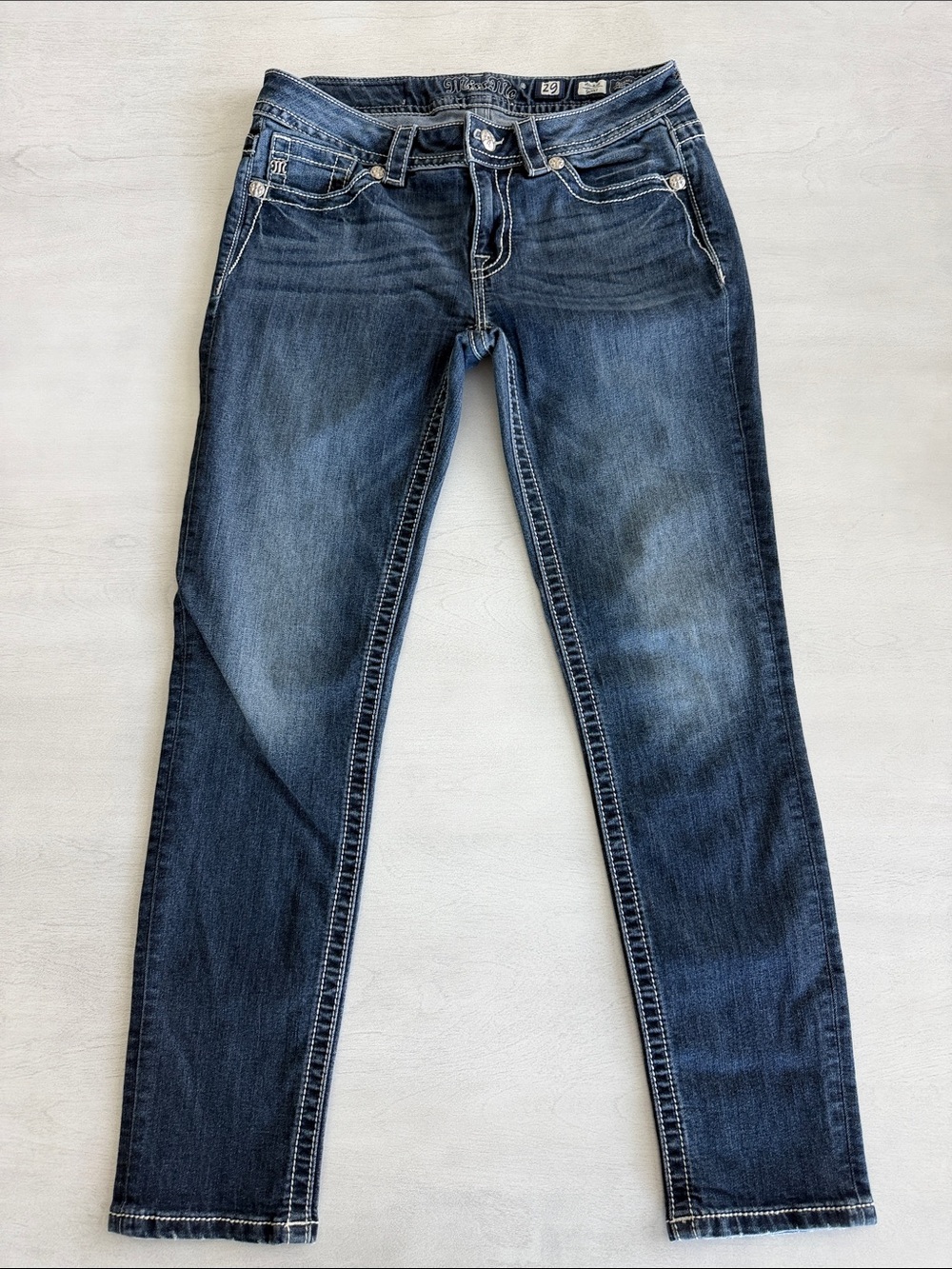 Miss Me Dark Blue Skinny Jeans